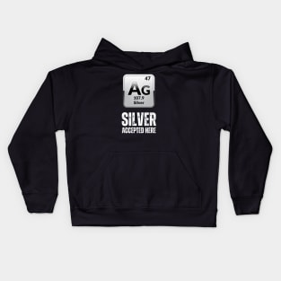 Silver Accepted here Kids Hoodie